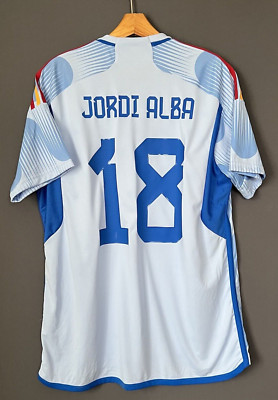 Alba Spain Jersey 2022 Home Size XL Mens Soccer Shirt World Cup HE2020 Adidas