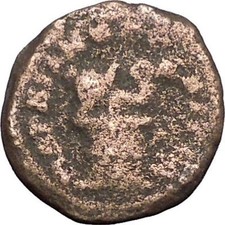 ELAGABALUS MARCIANOPOLIS Rare Ancient Roman Coin Serpent in cista  mystic i49395