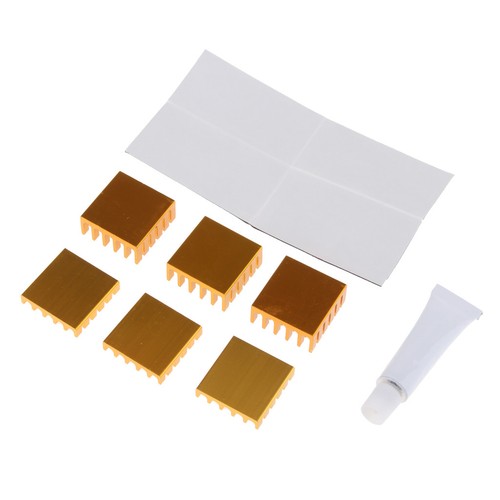 20 pièces mini dissipateur thermique kit, dissipateur thermique refroidisseur pour pilotes pas à pas VRM puces IC - Photo 7/11