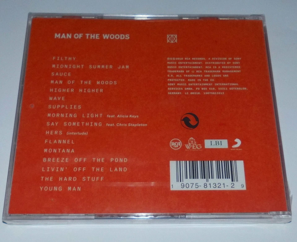 JUSTIN TIMBERLAKE MAN OF THE WOODS CD NEU & OVP FEAT.ALICIA KEYS CHRIS STAPLET # - Bild 4 von 4