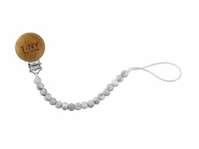 Tiny Teethers Baby Pacifier Clip and BPA Free Silicone Teether Chewbeads in...