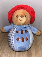 Rare Yottoy Paddington Bear Bell Rattle Round Ball Plush Stuffed Toy 8" EUC. HTF