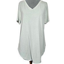 V Neck Short Sleeve Tee Size Large