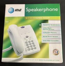 AT T 927 Speakerphone Landline Phone Desk Wall Convertible New Old Stock 2006