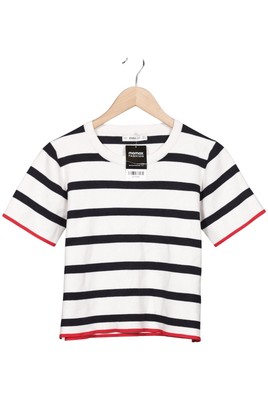 ZARA T-Shirt Damen Shirt Kurzärmliges Oberteil Gr. L Weiß #qy3xclu