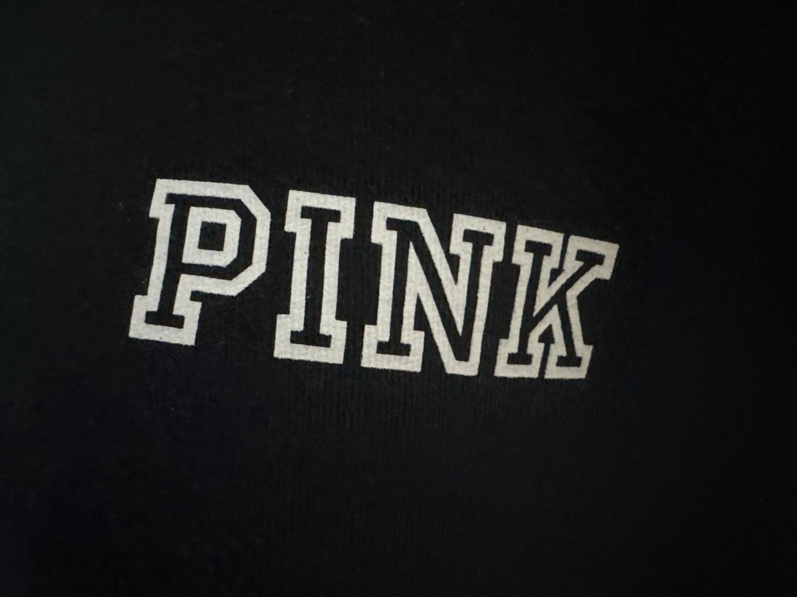 UNDERCOVER Victoria Secret ROSA Perfetta Quarter Zip Felpa con Cappuccio Donna Taglia Large L Nera