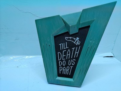 Beetlejuice Till Death Do Us Part Sign Spirit Halloween Tombstone NWT Goth Decor