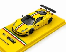  Tarmac 1:64 Yellow Ferrari 458 Italia GT3 Sports Model Diecast Metal Car  
