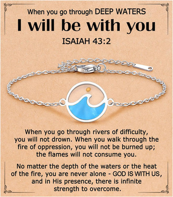 Strength Encouragement Gifts-When You Go through Deep Waters Isaiah 43:2 Mustard