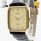 Vintage [MINT w/New Belt] SEIKO 5E31-5010 Sprit Gold Dial 26mm Watch From JAPAN