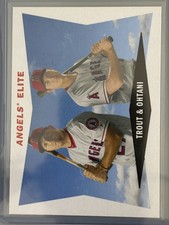 2020 Topps Archives - 1960 Combo Cards Mike Trout, Shohei Ohtani #60CC-TO