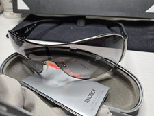 PRADA Sunglasses SPR 57L 5AV-3M1 120 2N Silver/Gunmetal Shield With Case