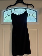 Windsor Black Sparkly Spaghetti Strap Mini Dress Women’s Size Small