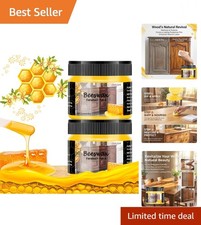 Multi-Use Beeswax Furniture Polish - Natural Protection for Home Decor, 2-Pack