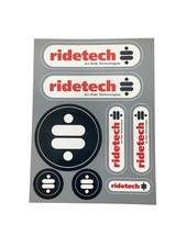 Ridetech Air Ride Technologies Sticker Sheet Decal Set Hot Rod Car Garage