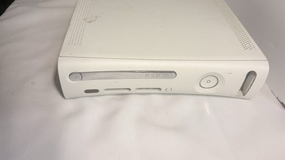 White Xbox 360 Fat Console Bundle 2 Wireless Controllers Untested No Power Cord