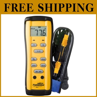 Pro-Grade Dual Temperature Meter LCD, Fast Response with K-Type Sensors Included