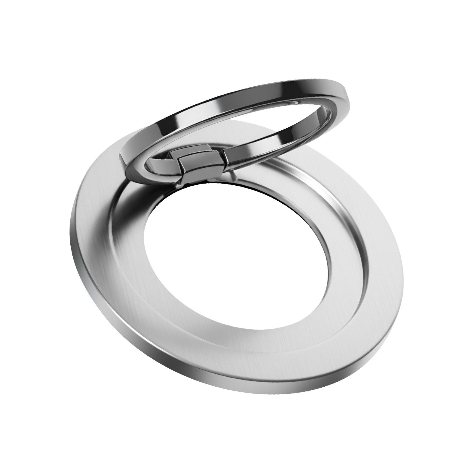 Support bague magnétique et rotatif argent pour iPhone Max Excell