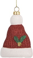 Clayre & Eef 66089 Dekoration AnhäNger WeihnachtsmüTze 7X4X10 Cm Rot
