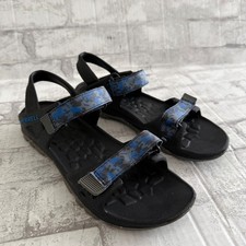 Merrell Junior Hydro Drift Gray Blue Camo Eco Traction Sporty Adventure Sandal 6