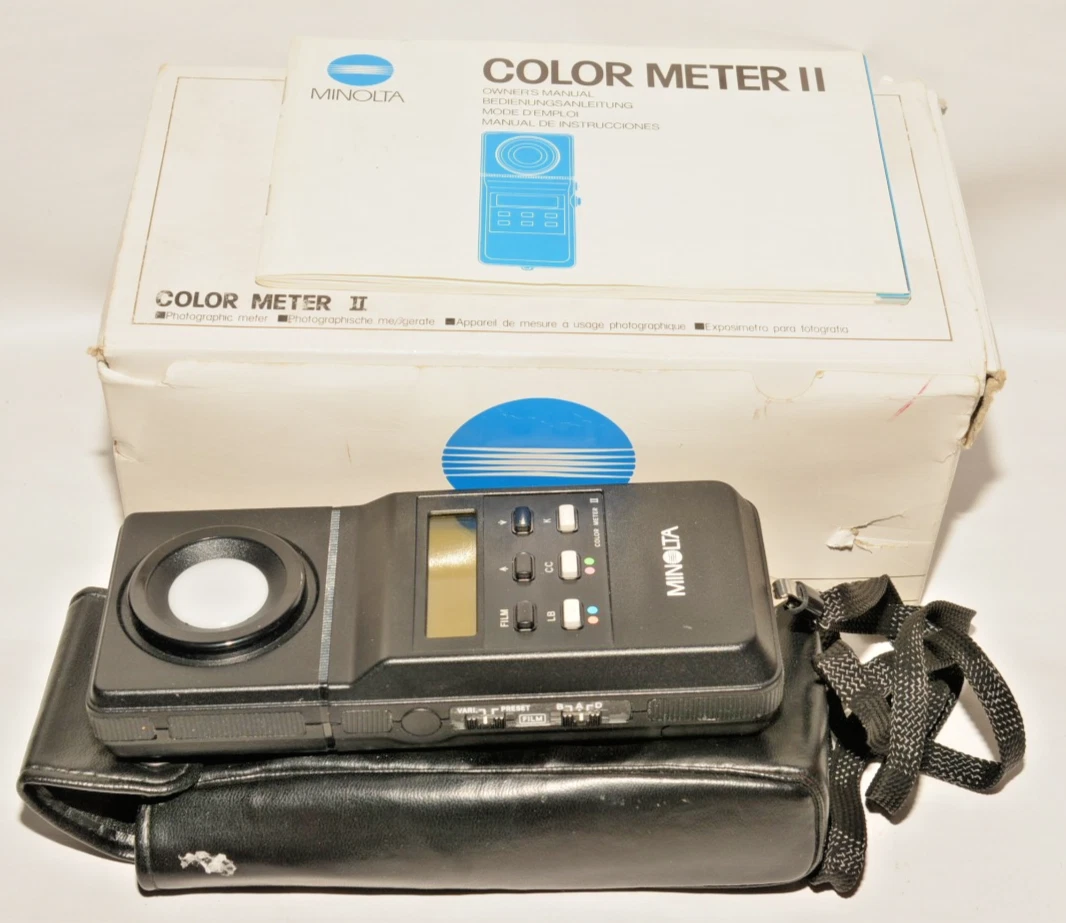 ミノルタ　MINOLTA COLOR METER II &ケースストラップ付き Minolta Color Meter II w/Leatherette Carrying Case, Functional Ex
