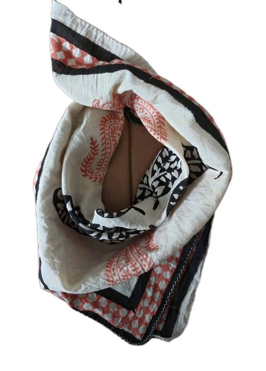 Black Tiger Cotone Sciarpe Indiano Mano Blocco Stampa Black Tiger Cotone Sciarpe Indiano Mano Blocco Stampa