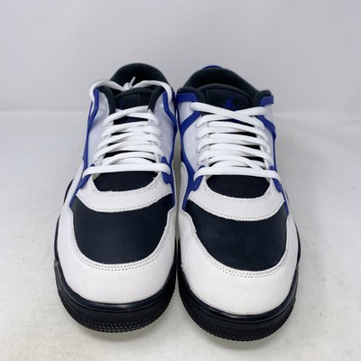 Air Jordan 4 RM 'Motorsports' Blue White Black Sneakers, Size 16