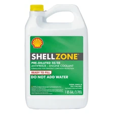 Shellzone 50/50 Pre-Diluted Antifreeze + Coolant 1 Gallon Single Pack