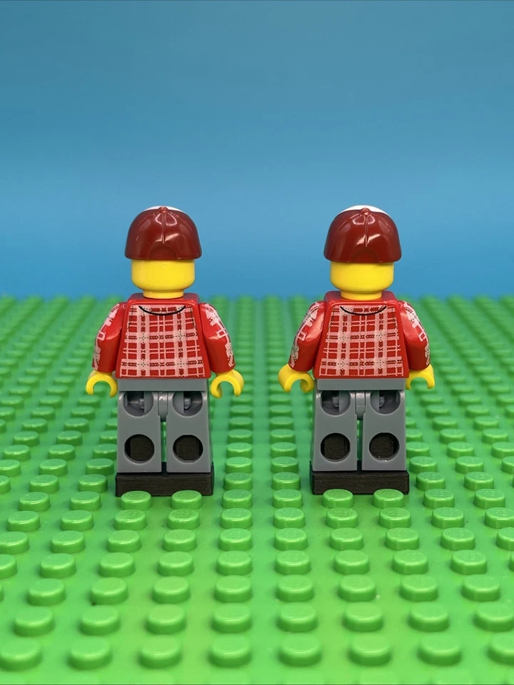 LEGO CMF Serie 5 Leñador Minifigura Lote de 2 - col072 - Sin Hachas Foto 2 de 4