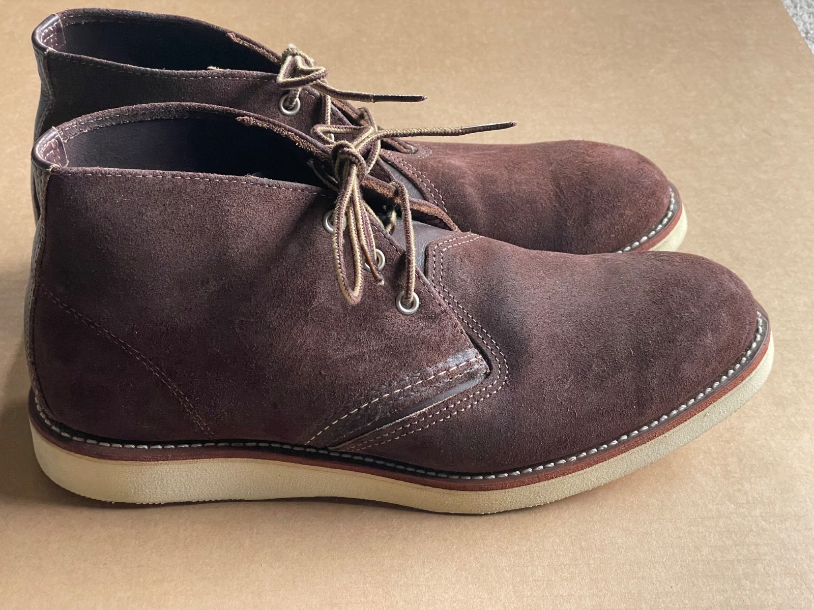 Red Wing Men's Work Chukka Boot Java Brown Suede … - image 1