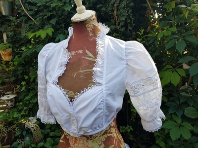 *Stockerpoint* Traumhafte Spitzen Dirndlbluse Gr 40 L Oktoberfest~Motto Neu