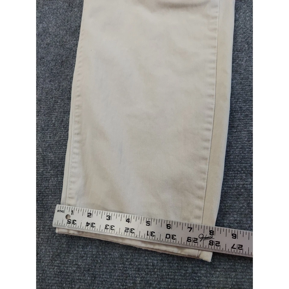 Pantalones Banana Republic Para Hombres 32 Beige Plisado Puños Viaje Safari Ropa De Colección Foto 3 de 4