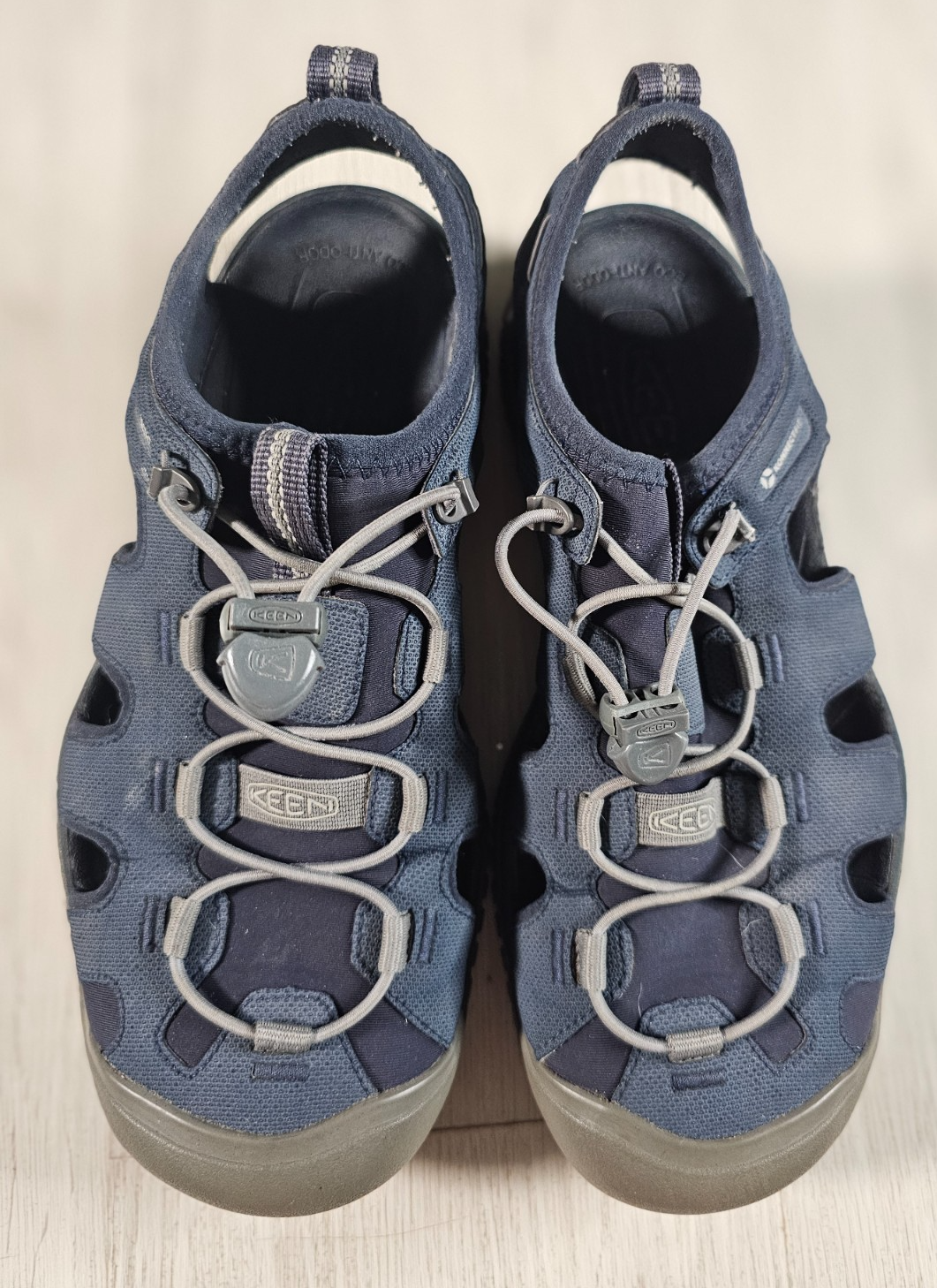 Keen Solr Uomo 10 Sandali Pescatore Blu Navy Toggle Pizzo Impermeabili Konnect Fit