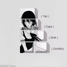 reeze Chainsaw Man PBT Cherry Profile Mechanical Keyboard Keycap