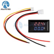DC 100V 50A Digital Voltmeter Ammeter LED Amp Dual Voltage Meter Gauge Display