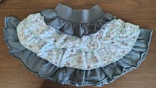 Matilda Jane Girls Size 2 Character Counts NINA Ruffle Skirt Blue Gray