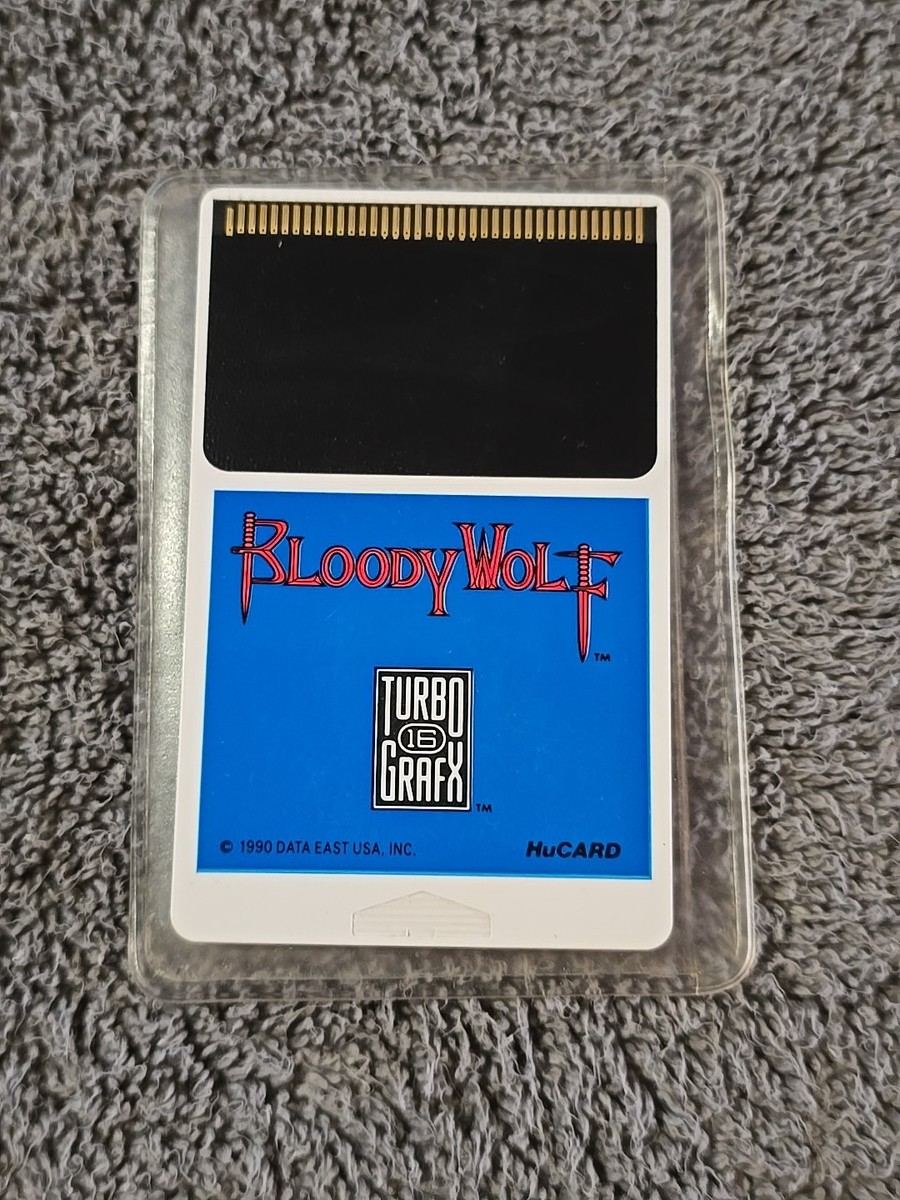 Bloody Wolf TurboGrafx-16 1990 CIB Complete Tested Turbo USA NEC