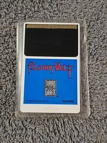 Bloody Wolf TurboGrafx-16 1990 CIB Complete Tested Turbo USA NEC TG16 DATA EAST