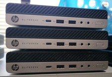 Lot Of 3 HP Elite Desk 800 G3 DM 35W i5-6500U CPU 25GHz 8GB RAM NO SSD 100804
