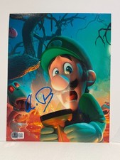 CHARLIE DAY SIGNED 8X10 LUIGI PHOTO AUTO SUPER MARIO BROS BECKETT BAS COA