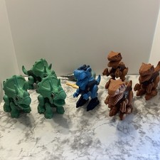 Laradola Take Apart Dinosaurs w/ Drill - T-Rex, Raptors, Triceratops Lot of 7