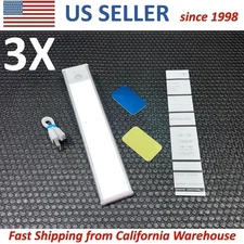 3X  LED Motion Sensor Rechargeable Light Lamp Under Cabinet Closet Kitchen USB