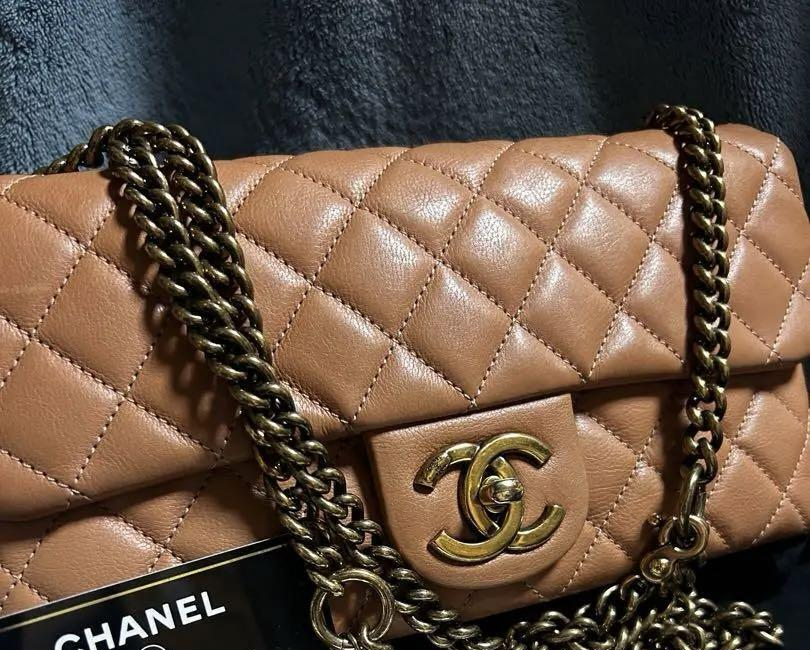 CHANEL 2way Chain Matelasse Shoulder Bag Pink CC Turnlock 240820N