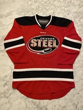 Chicago Steel Reebok CCM Hockey Jersey USHL Youth Large / X-Large L/XL Rare