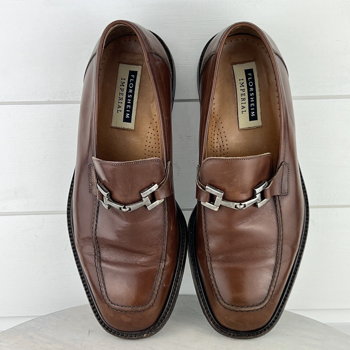 Floresheim Imperial Moc Toe Bit Brown Loafer Men Shoes Size 