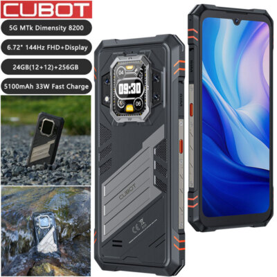 5G Cubot Star 2 Rugged Smartphone Android 14 Outdoor Mobile Dual Screen 12+256GB