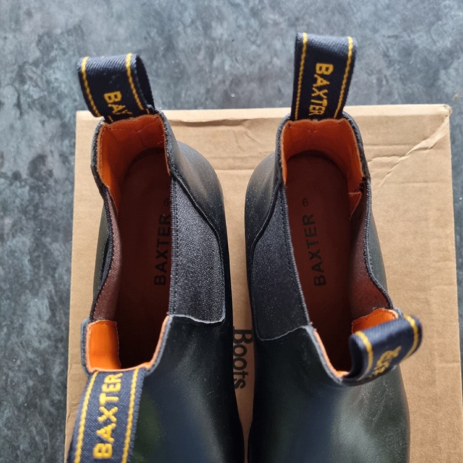 Mens Baxter Goulburn Black Dress Boots AS NEW eBay