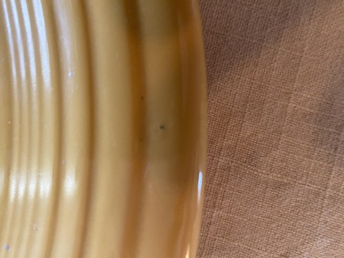 Vintage Fiestaware Yellow Cake Plate 1936-1943 - Picture 3 of 4
