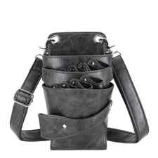 Hairdresser Scissor Bag Soft PU Leather Salon Barber Hairdressing Scissor Pou...