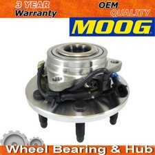4WD Front Moog Wheel Bearing Hub Assembly For GMC Sierra Chevy Silverado 1500